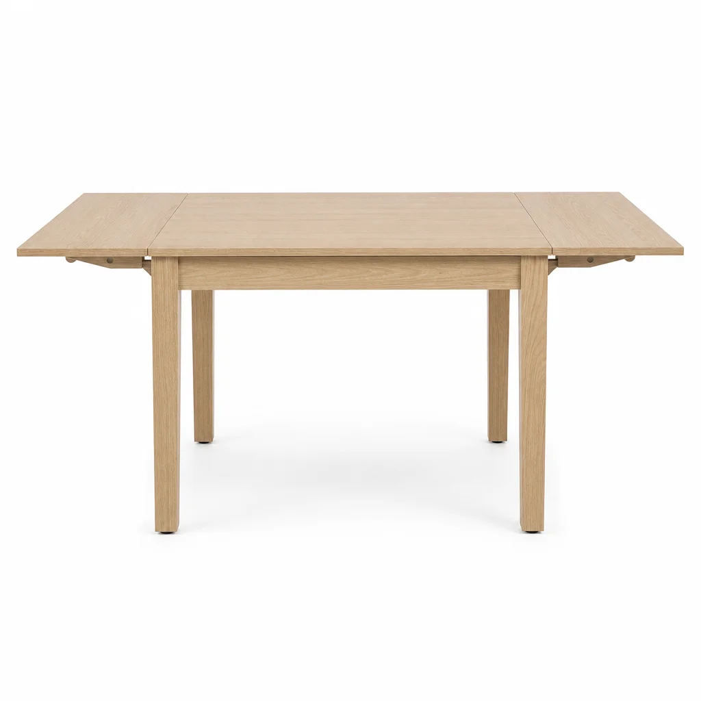Foldline Drop-Leaf Dining Table, 52-Inch Extended - front catalog view on white background